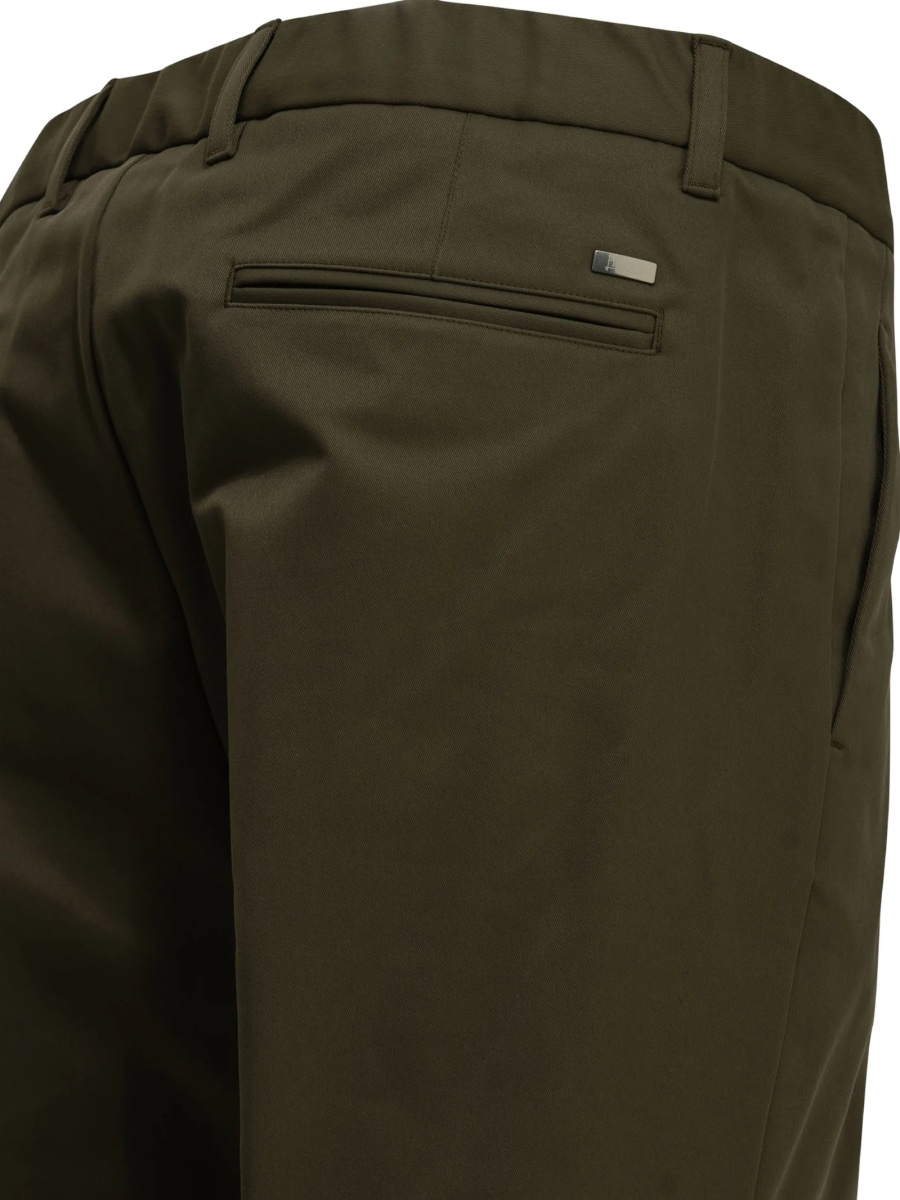 Pantaloni eleganti Herno verzi din polyester - Img 4