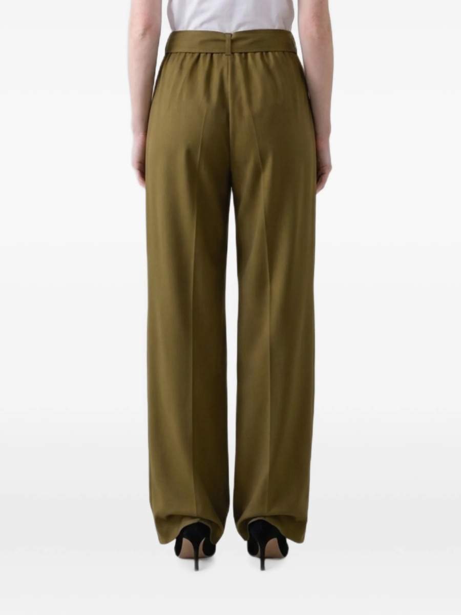 Pantaloni eleganti Max Mara verzi - Img 2