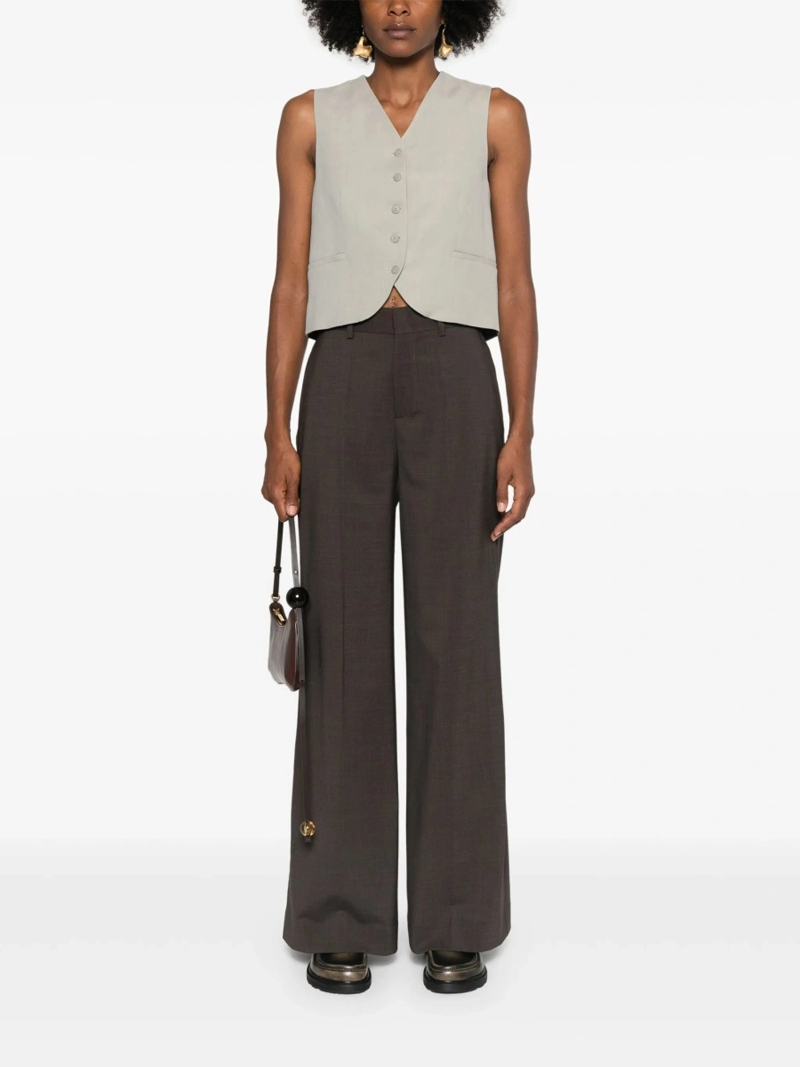 Pantaloni eleganti P.A.R.O.S.H. maro - Img 2
