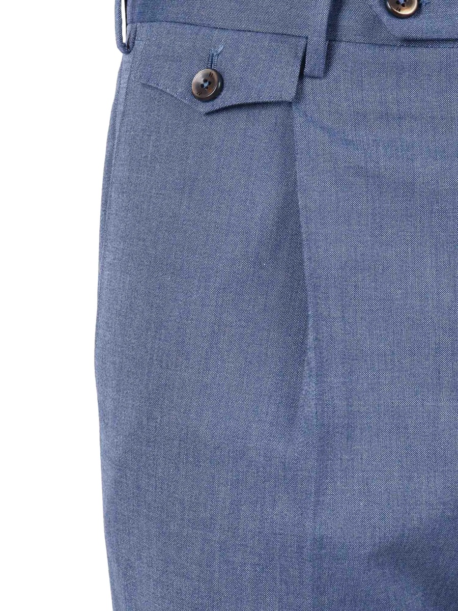 Pantaloni eleganti PT TORINO albastri - Img 3
