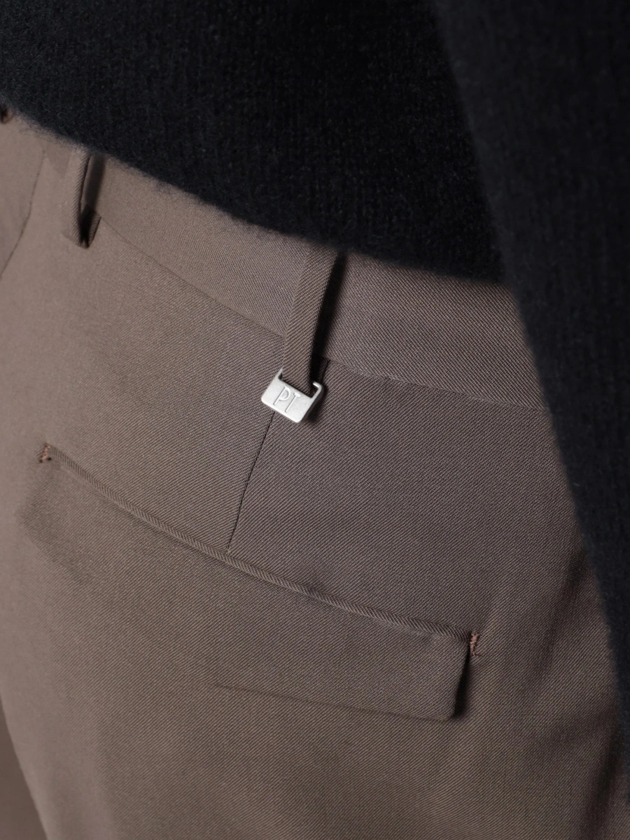 Pantaloni eleganti PT TORINO maro - Img 4