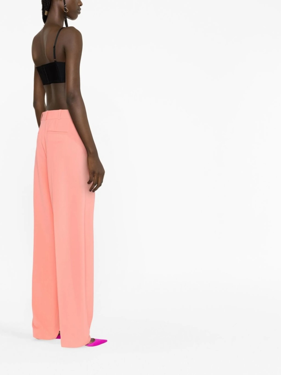 Pantaloni eleganti THE ATTICO roz din spandex/elastan si polyester - Img 3