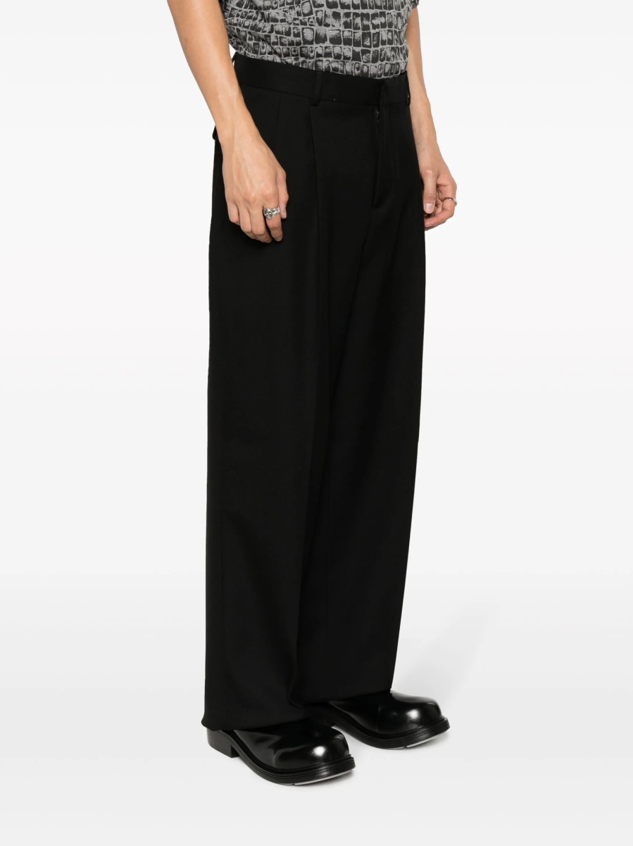 Pantaloni eleganti Versace negri din lana - Img 3