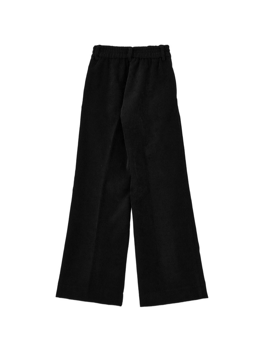 Pantaloni Ermanno Scervino Kids negri din poliamida si polyester - Img 2