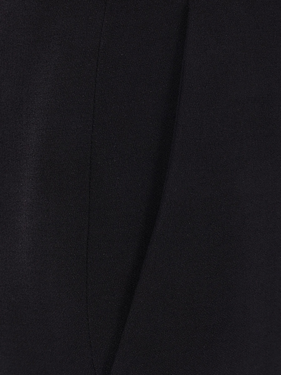 Pantaloni evazati Balenciaga negri din vascoza - Img 4