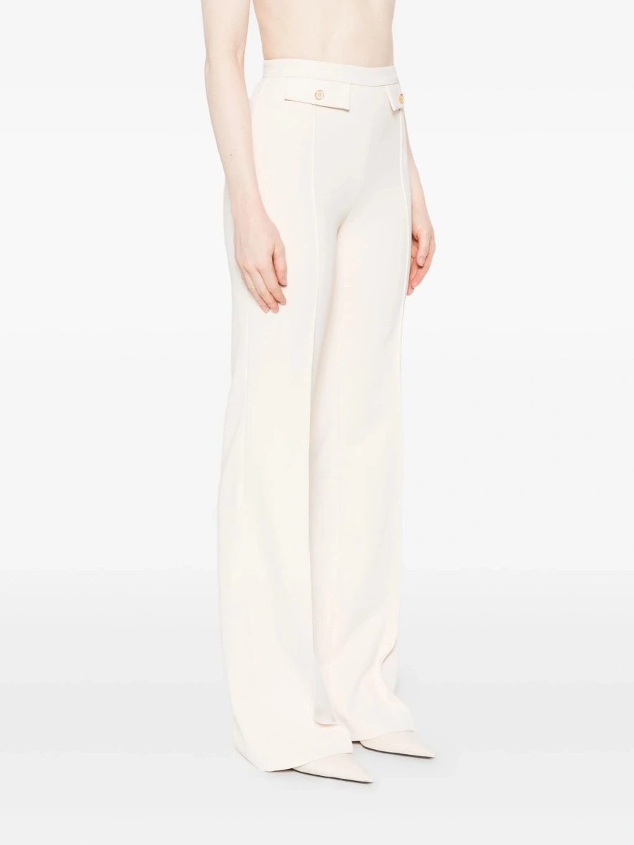 Pantaloni evazati Elisabetta Franchi neutri - Img 3