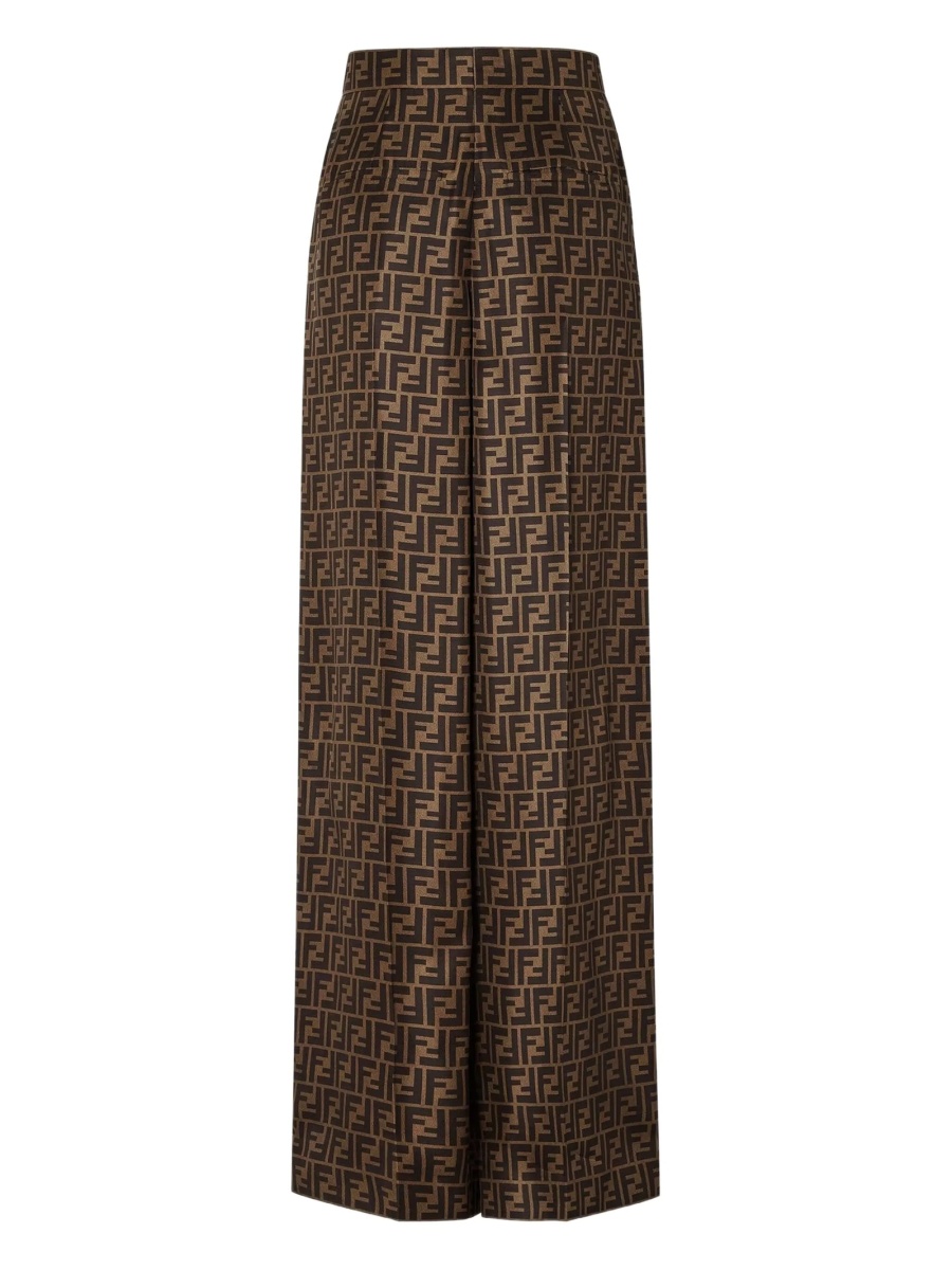 Pantaloni evazati Fendi maro - Img 2