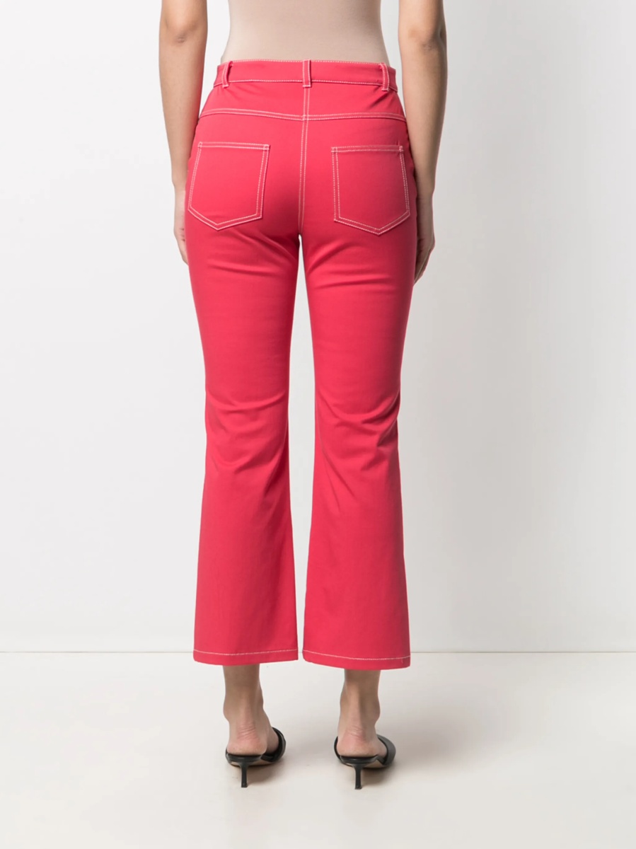 Pantaloni evazati LOVE Moschino roz - Img 4