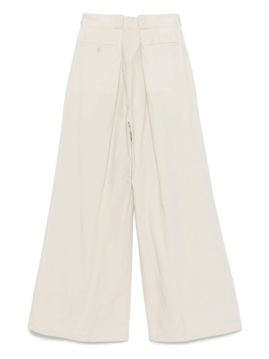 Pantaloni evazati Maison Margiela neutri din bumbac si poliamida - Img 2