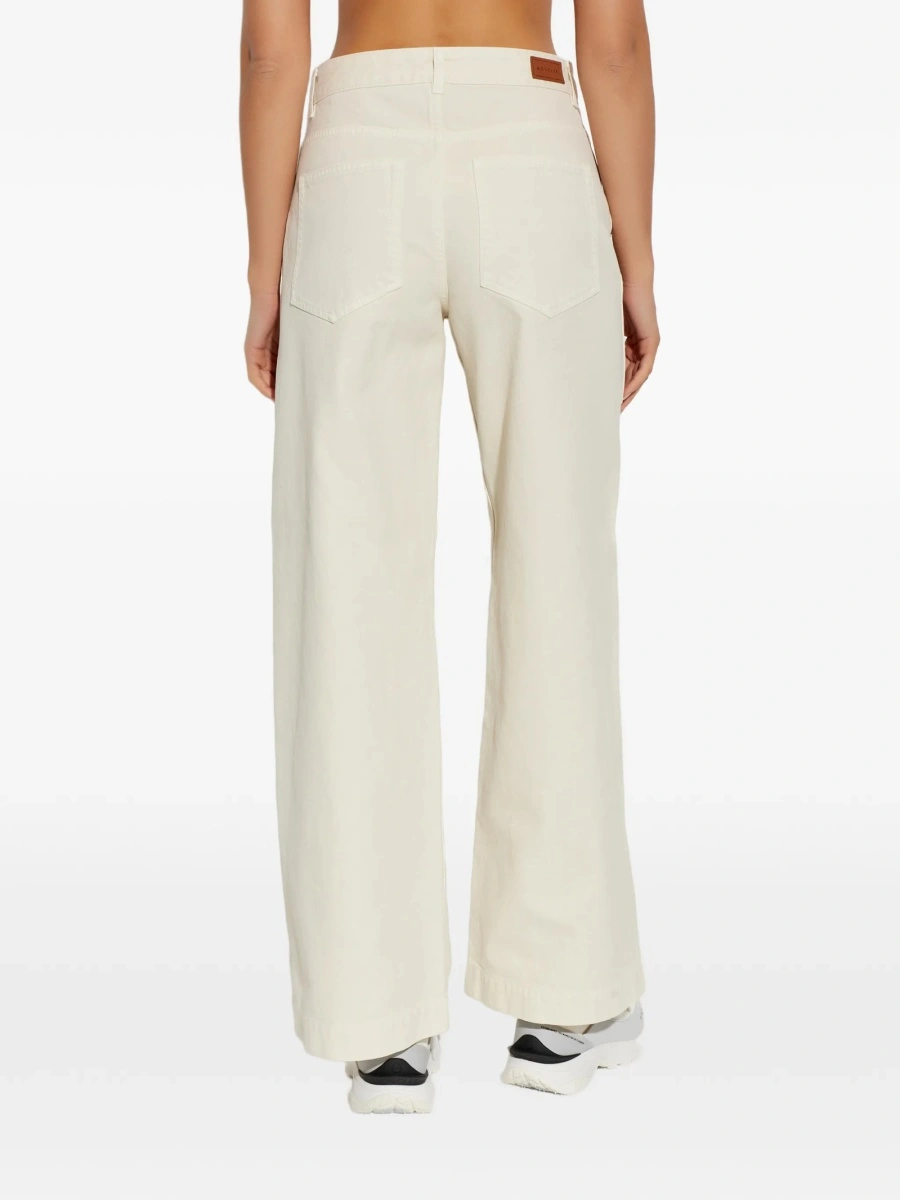 Pantaloni evazati Moncler neutri - Img 4