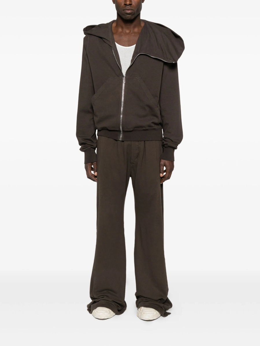 Pantaloni evazati Rick Owens maro - Img 2