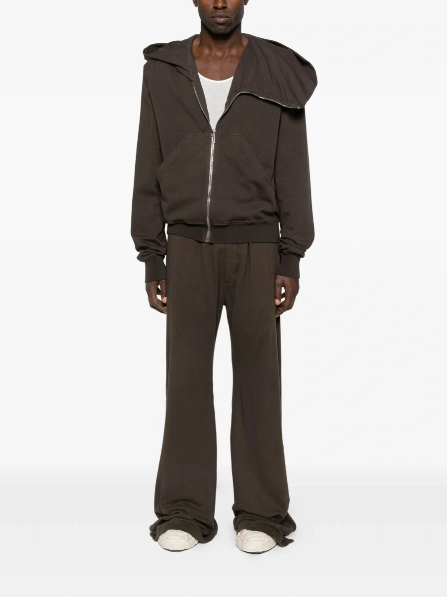 Pantaloni evazati Rick Owens maro - Img 2