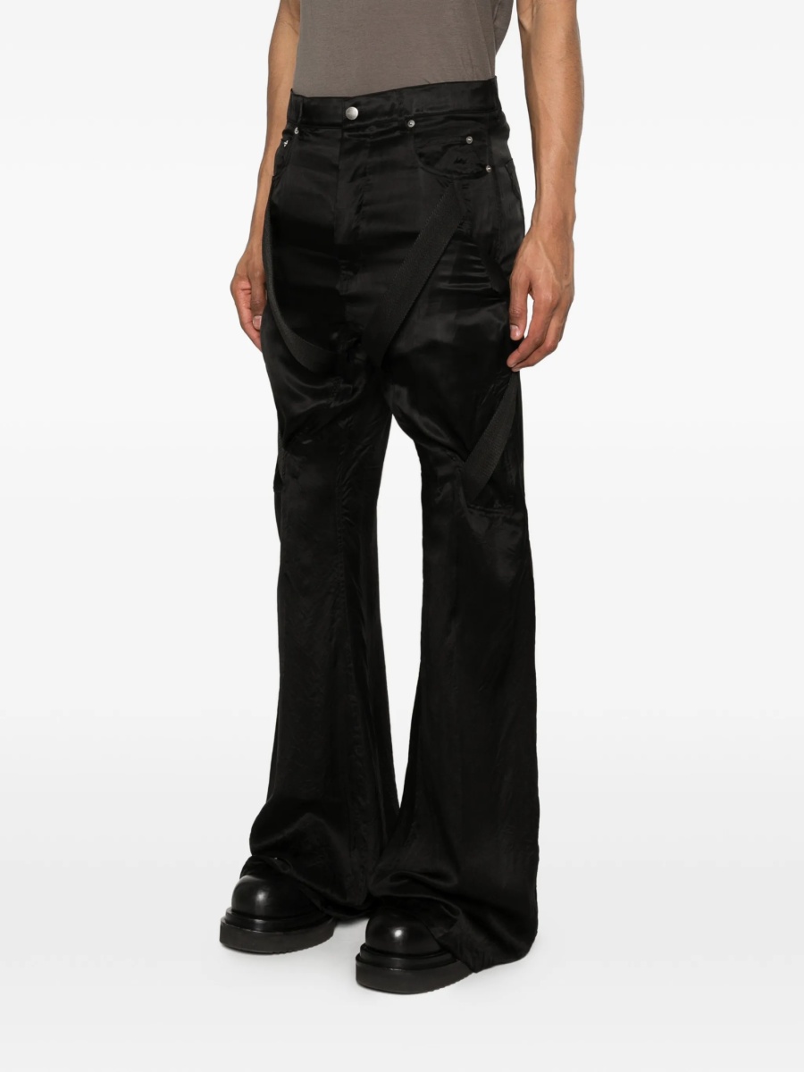 Pantaloni evazati Rick Owens negri - Img 3