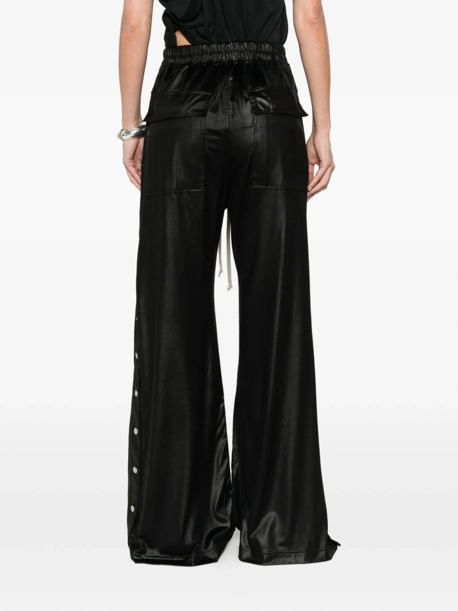 Pantaloni evazati Rick Owens negri - Img 4