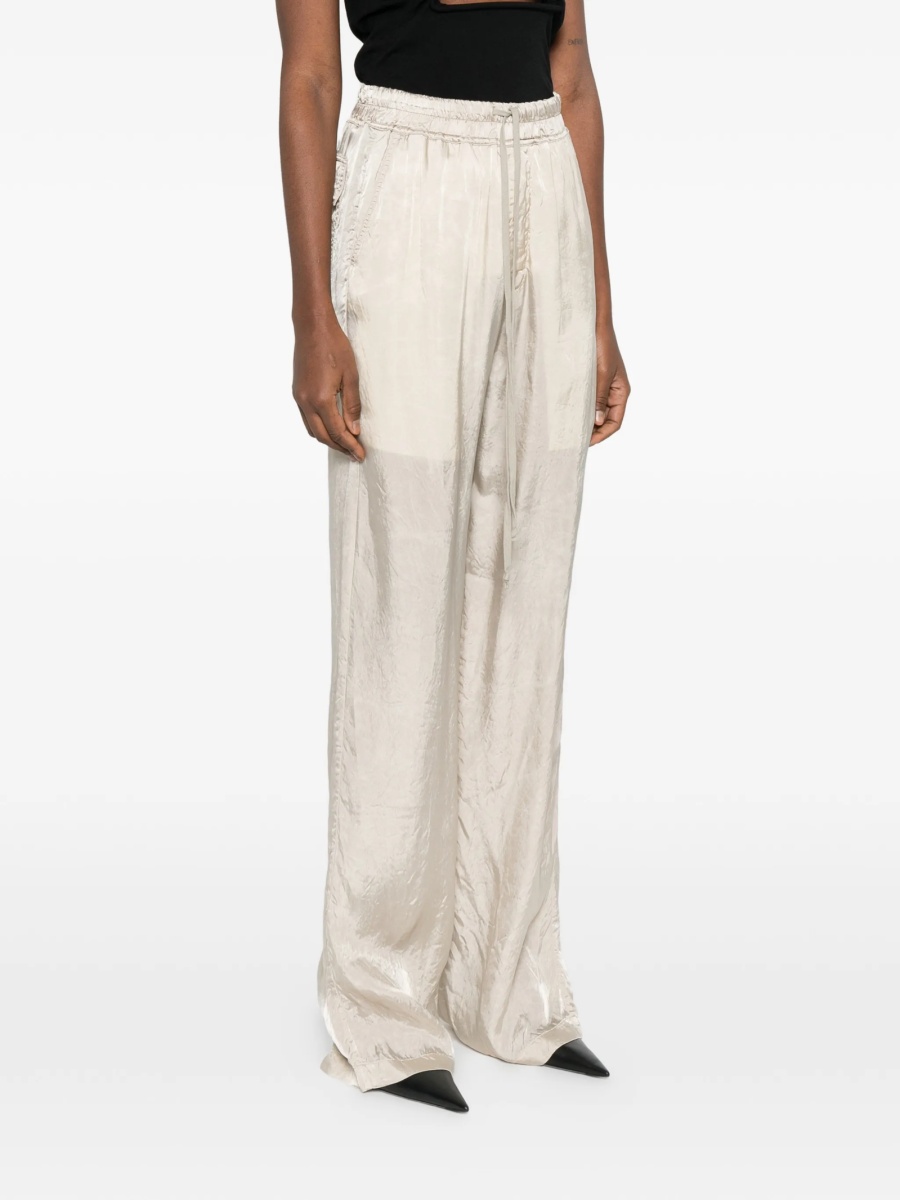 Pantaloni evazati Rick Owens neutri din cupru - Img 3