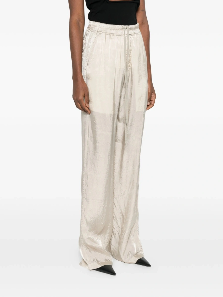 Pantaloni evazati Rick Owens neutri din cupru - Img 3