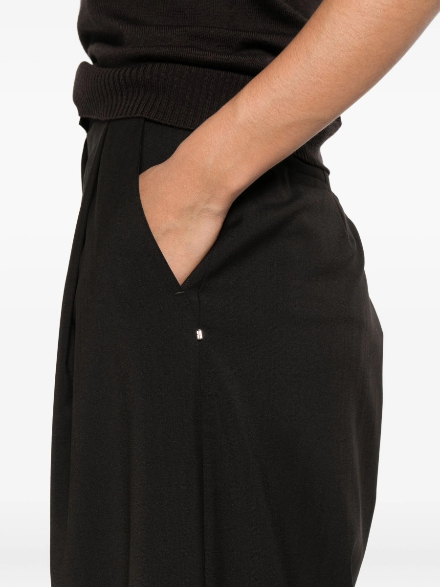Pantaloni evazati SPORTMAX maro - Img 5