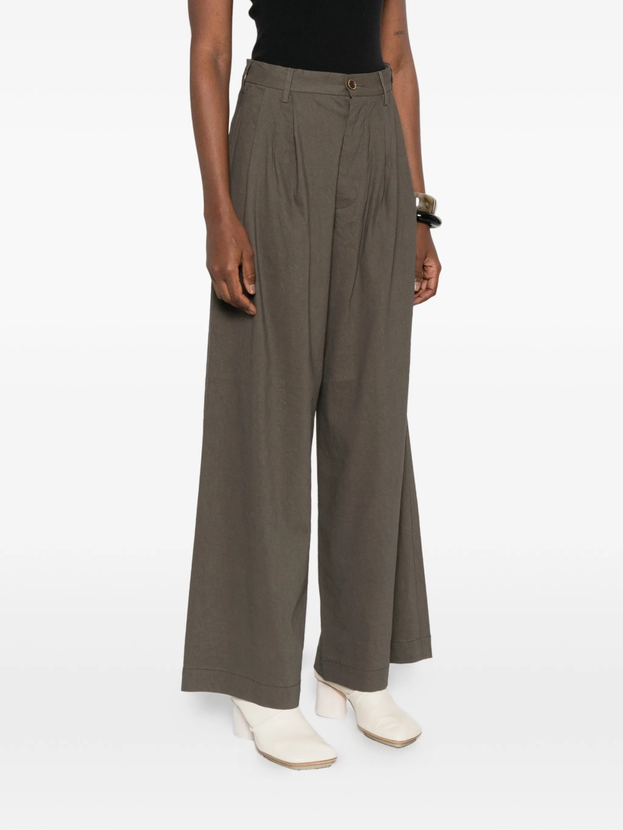 Pantaloni evazati UMA WANG verzi - Img 3