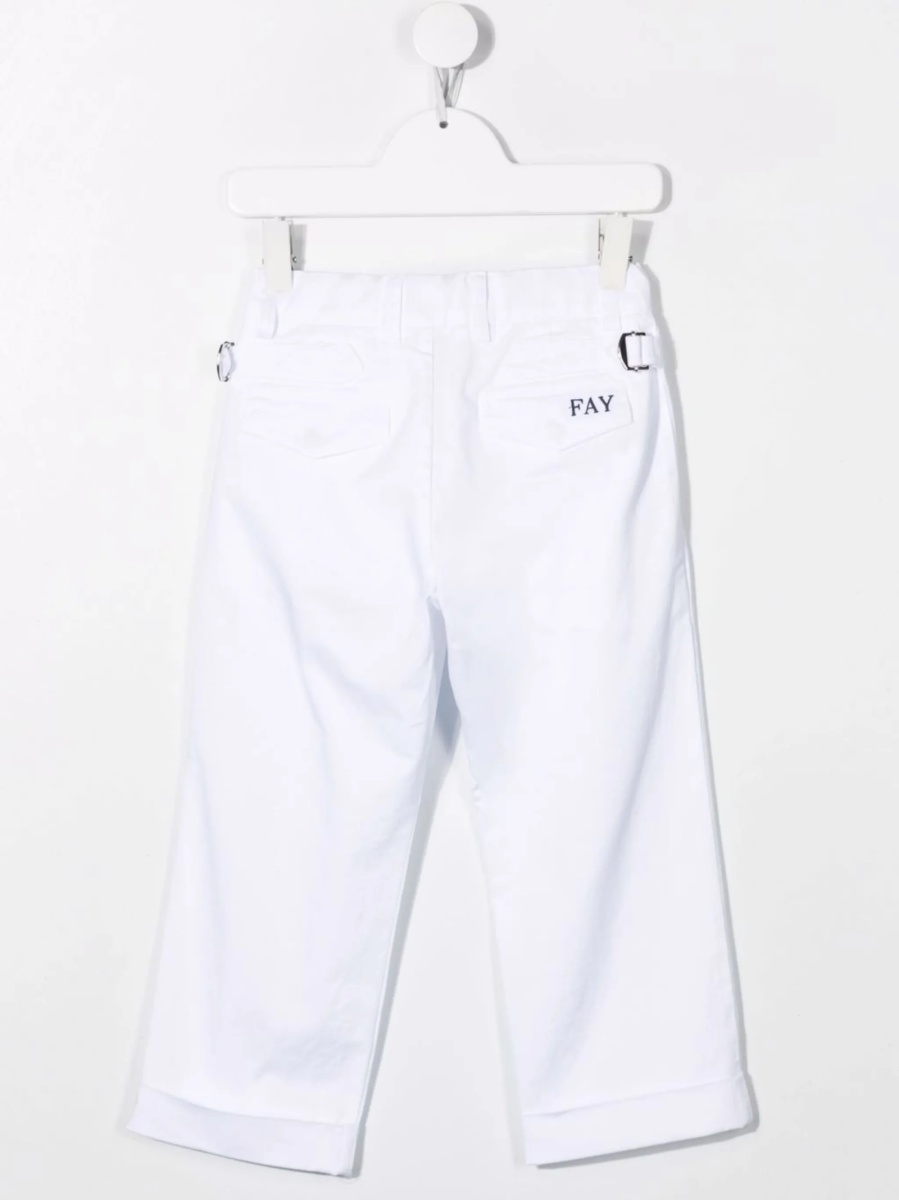 Pantaloni Fay albi - Img 2