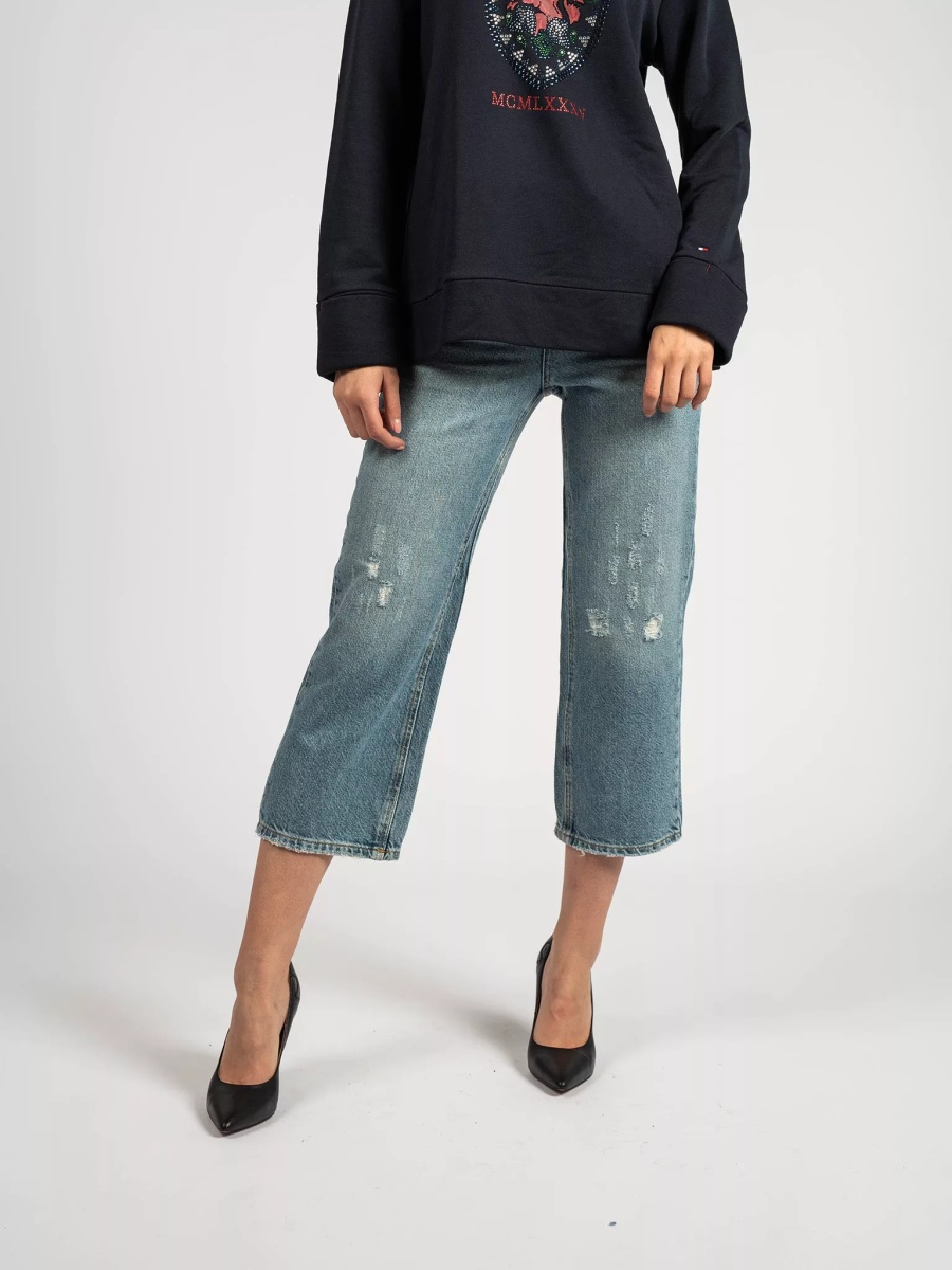 Pantaloni Flare Wine U19066 - Img 3