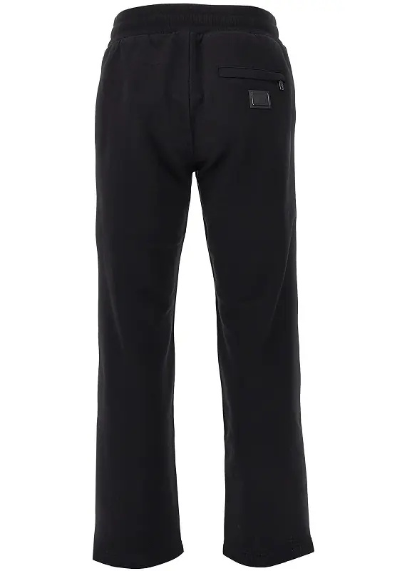 Pantaloni French terry pants with logo plate - Img 3