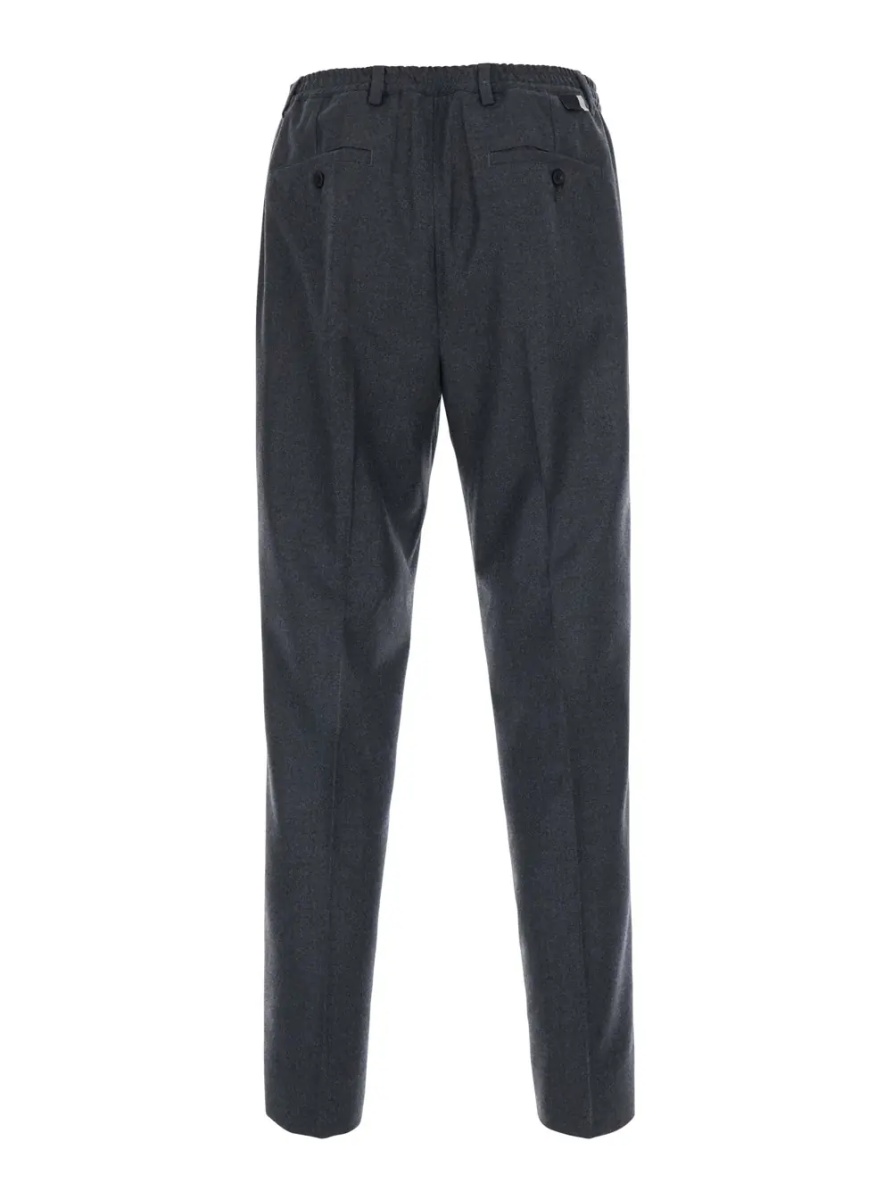 Pantaloni Grey Pants with semi-elasticated waist in wool Blend men - Img 2