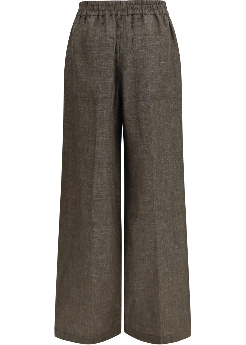 Pantaloni High-rise Linen Pants - Img 2
