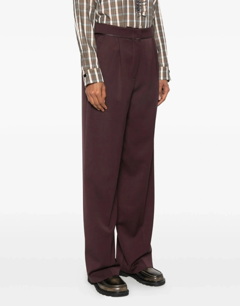 Pantaloni High waisted grain de poudre Pants - Img 5