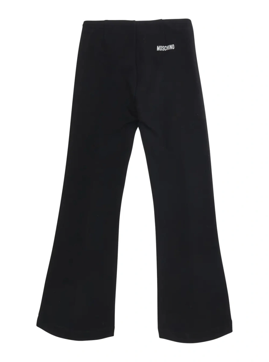 Pantaloni MoschinoS negri din bumbac - Img 2