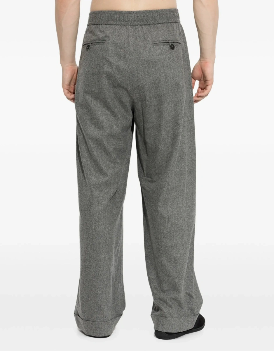 Pantaloni Oversized Pants in wool and cashmere with denim effect - Img 6