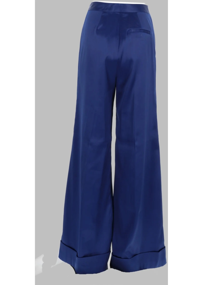 Pantaloni Pantalone Ampio In Raso - Img 2