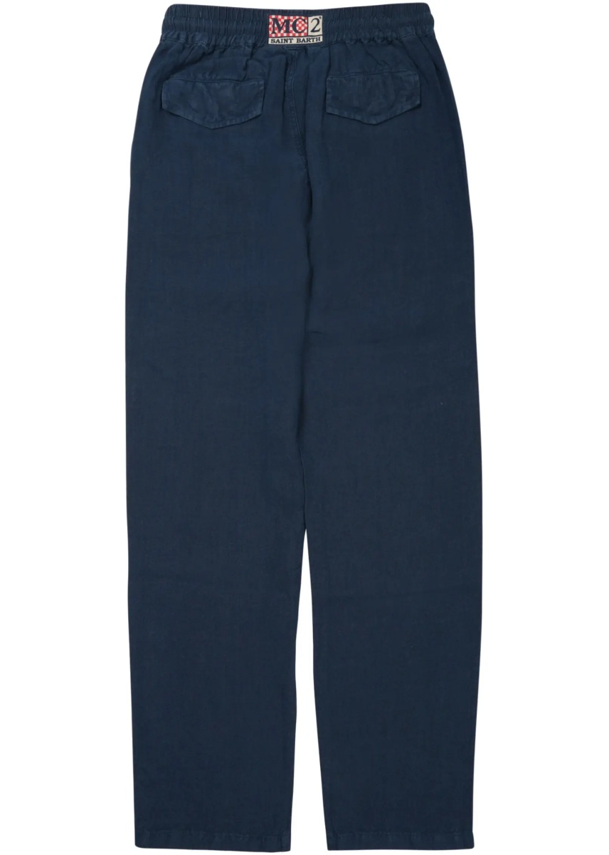 Pantaloni Pantalone "Calais" In Puro Lino - Img 2
