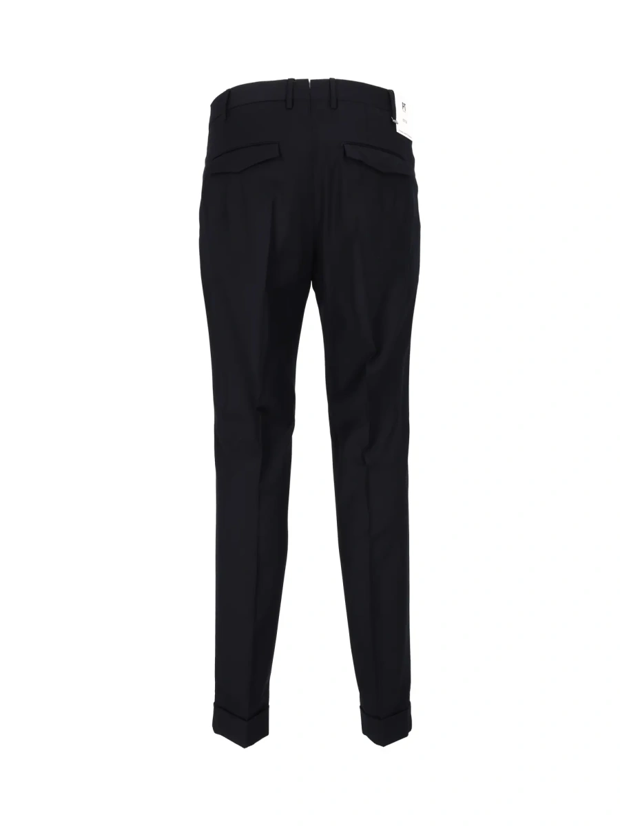 Pantaloni Pants - MASTER, 1 Pleat, Diagonal Pockets, Flap Back Pockets, Turn-Up - Img 3