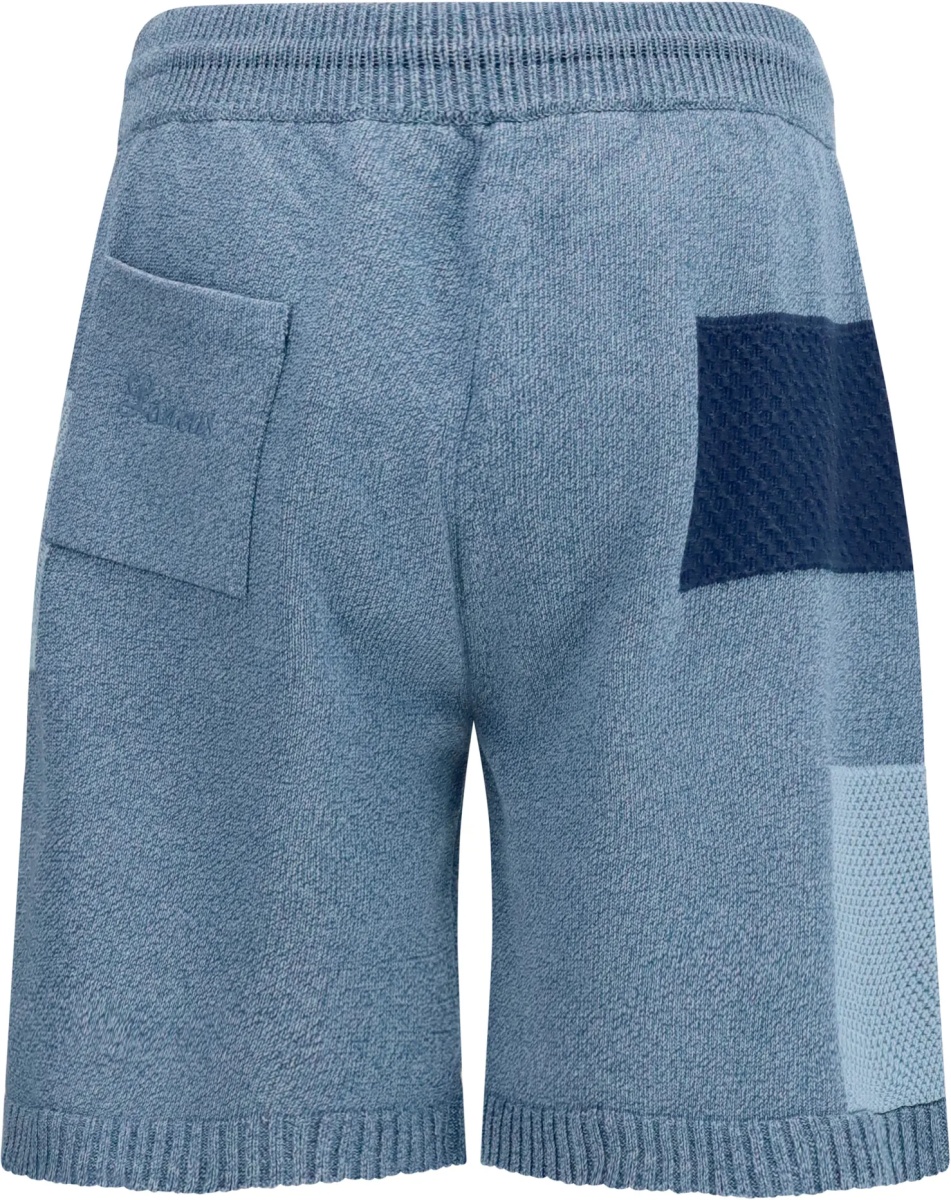 Pantaloni Patchwork cotton knit Shorts - Img 2