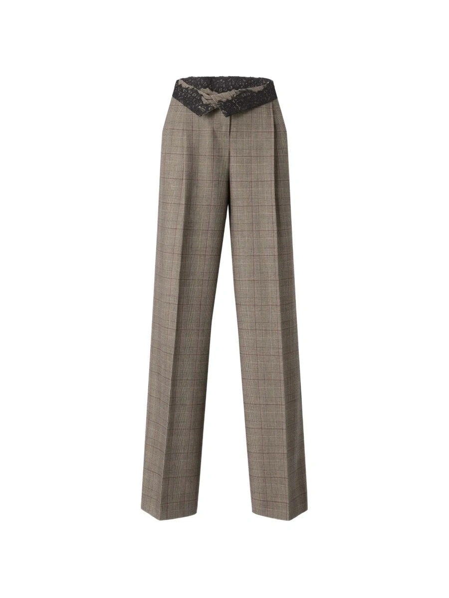 Pantaloni Pinko gri din lana - Img 4