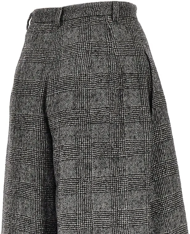 Pantaloni Prince of Wales wide-leg pants - Img 4