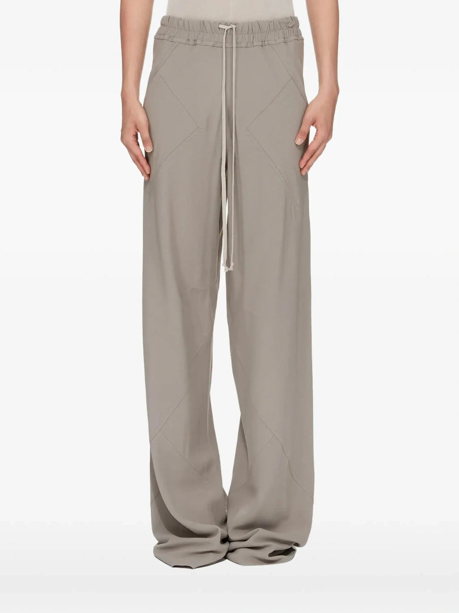 Pantaloni Rick Owens gri din vascoza - Img 8