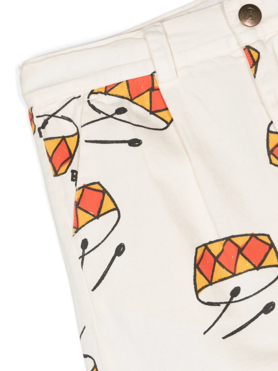Pantaloni scurti Bobo Choses albi - Img 3