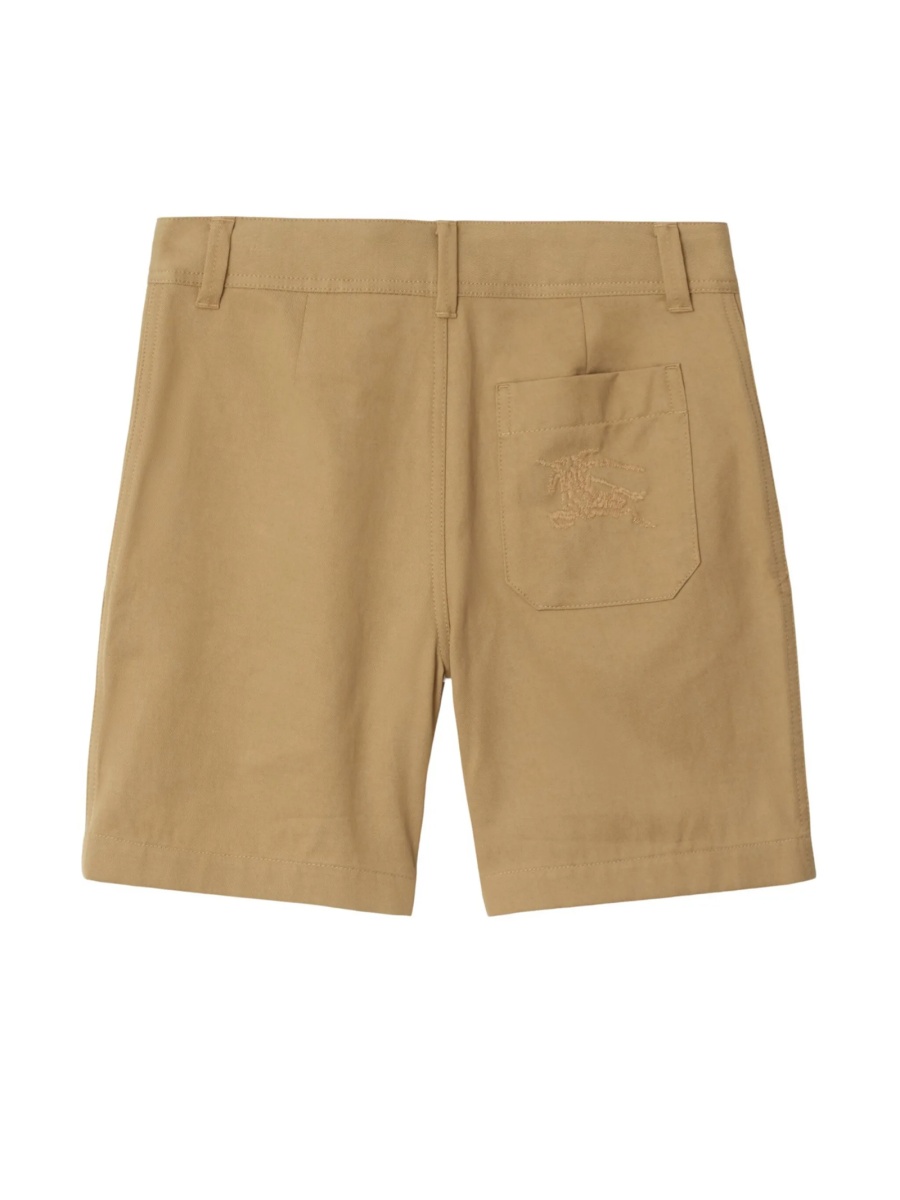 Pantaloni scurti Burberry neutri din lyocell si bumbac - Img 2