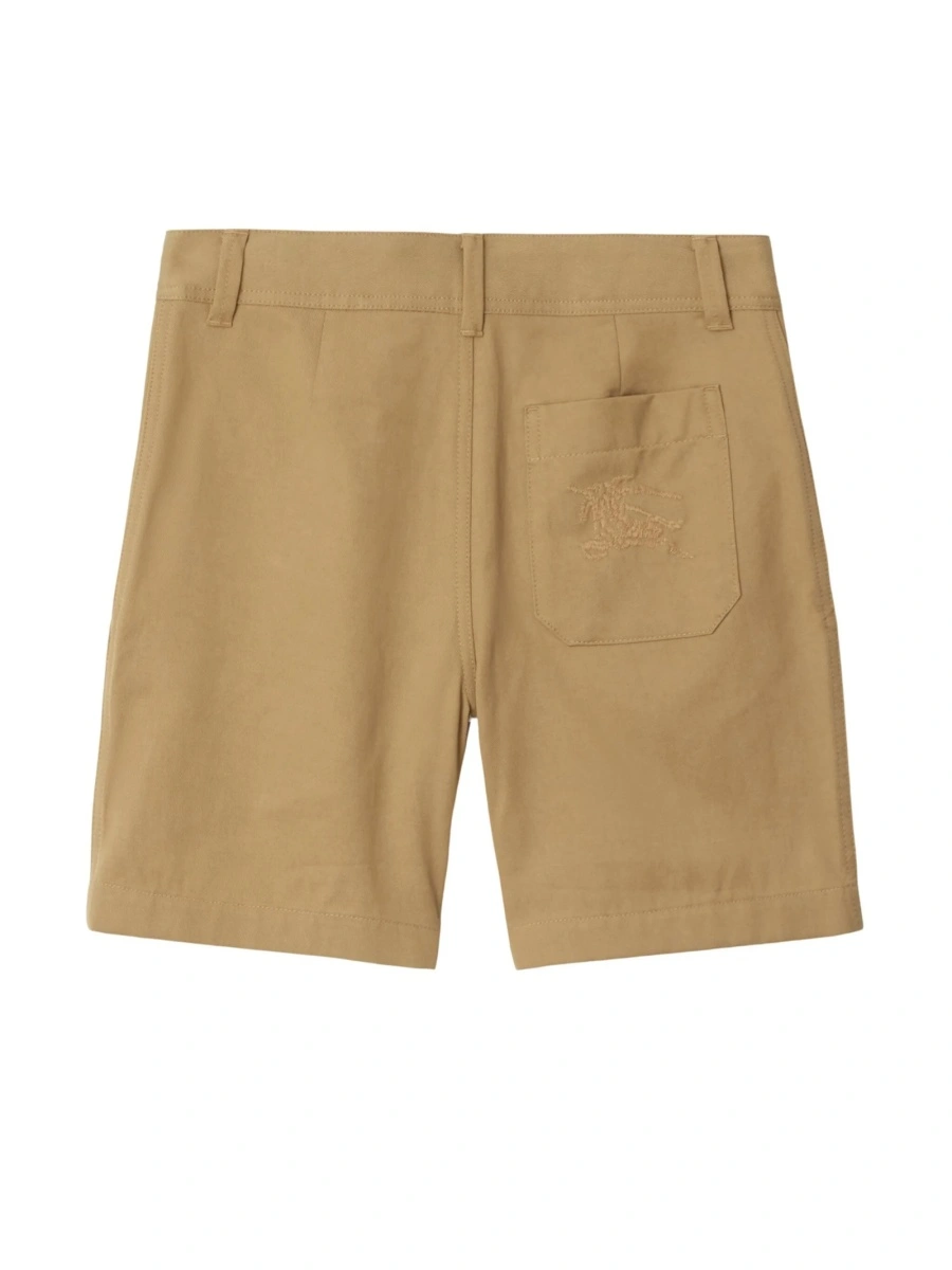 Pantaloni scurti Burberry neutri din lyocell si bumbac - Img 2