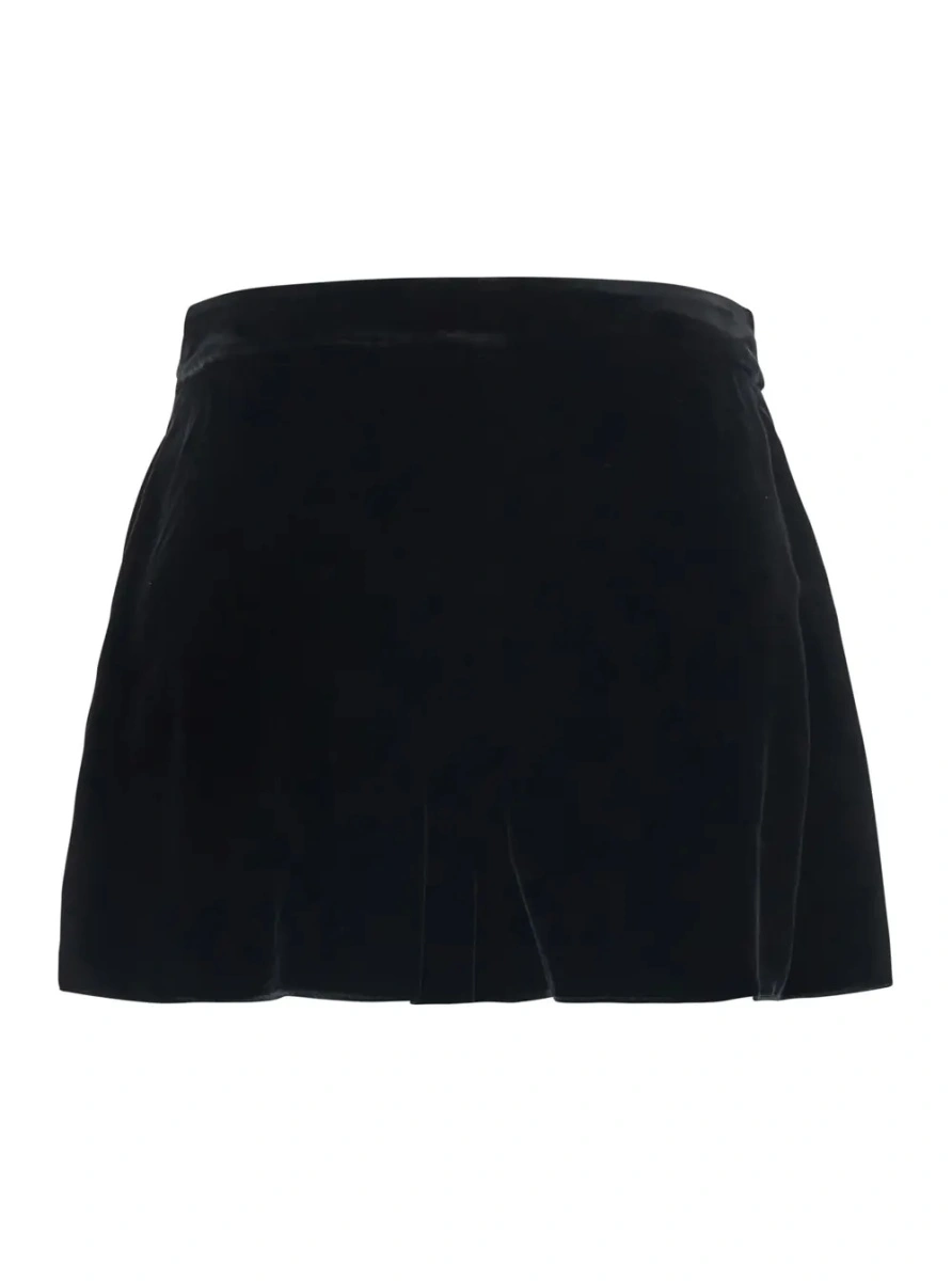 Pantaloni scurti Emporio Armani negri din vascoza - Img 2