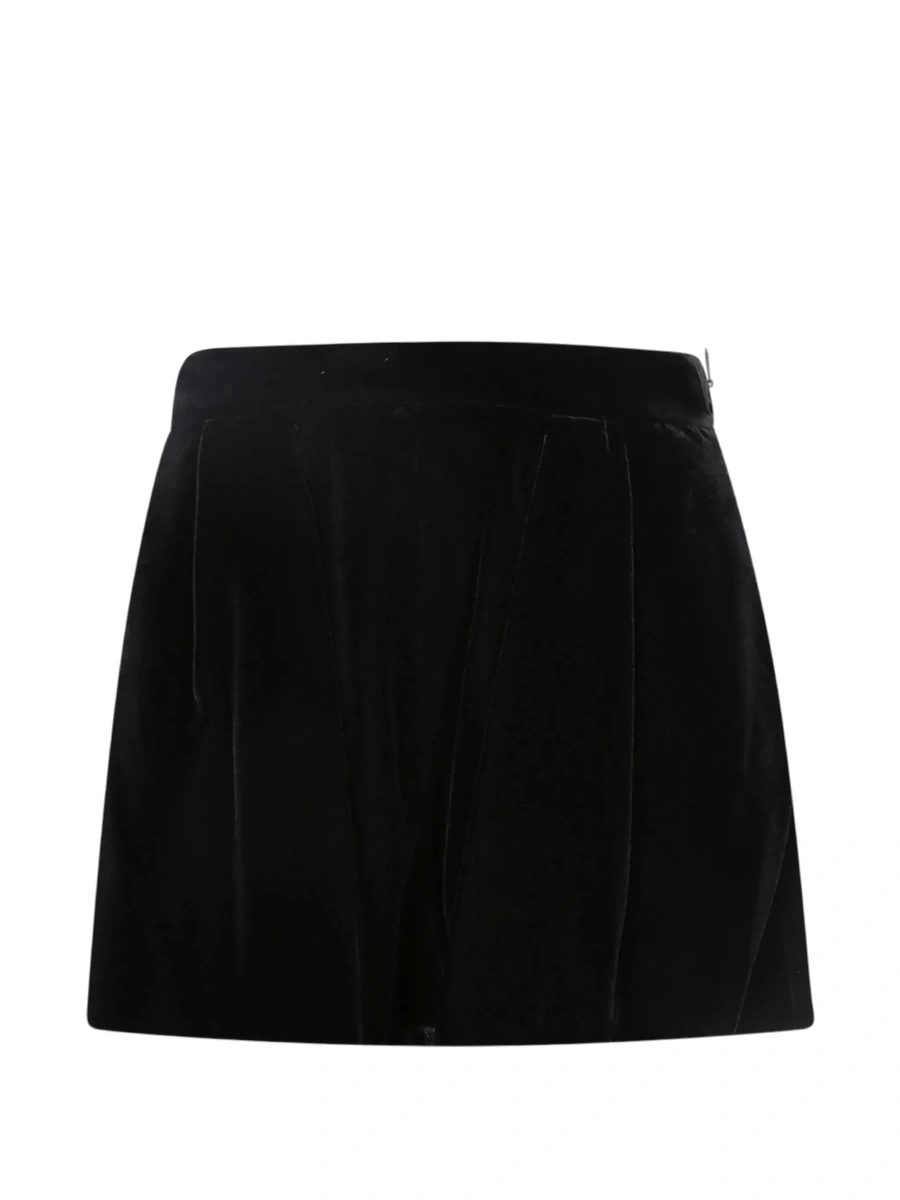 Pantaloni scurti Emporio Armani negri din vascoza - Img 6