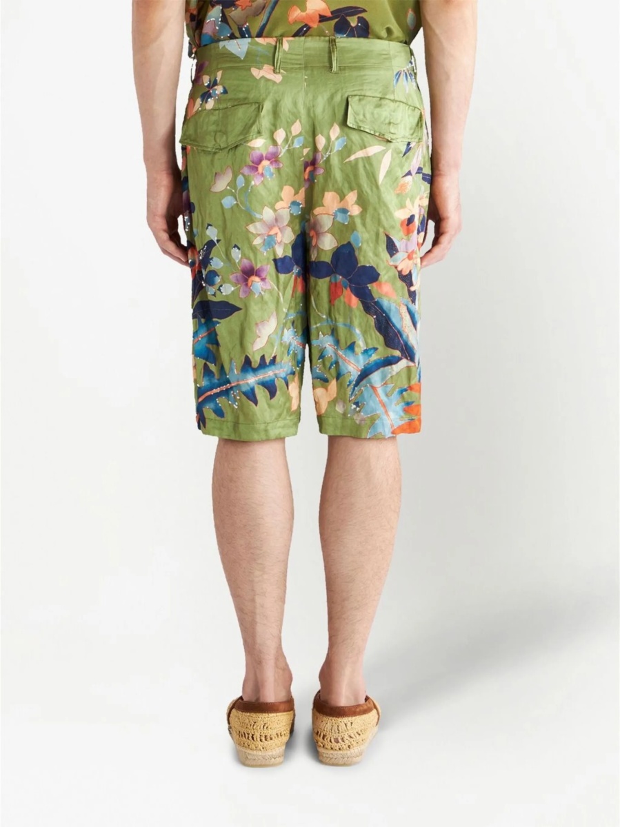 Pantaloni scurti ETRO verzi - Img 4