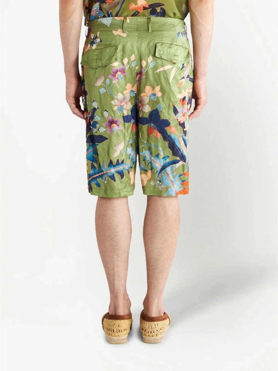 Pantaloni scurti ETRO verzi - Img 4