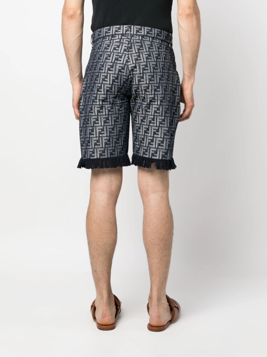 Pantaloni scurti Fendi albastri - Img 4