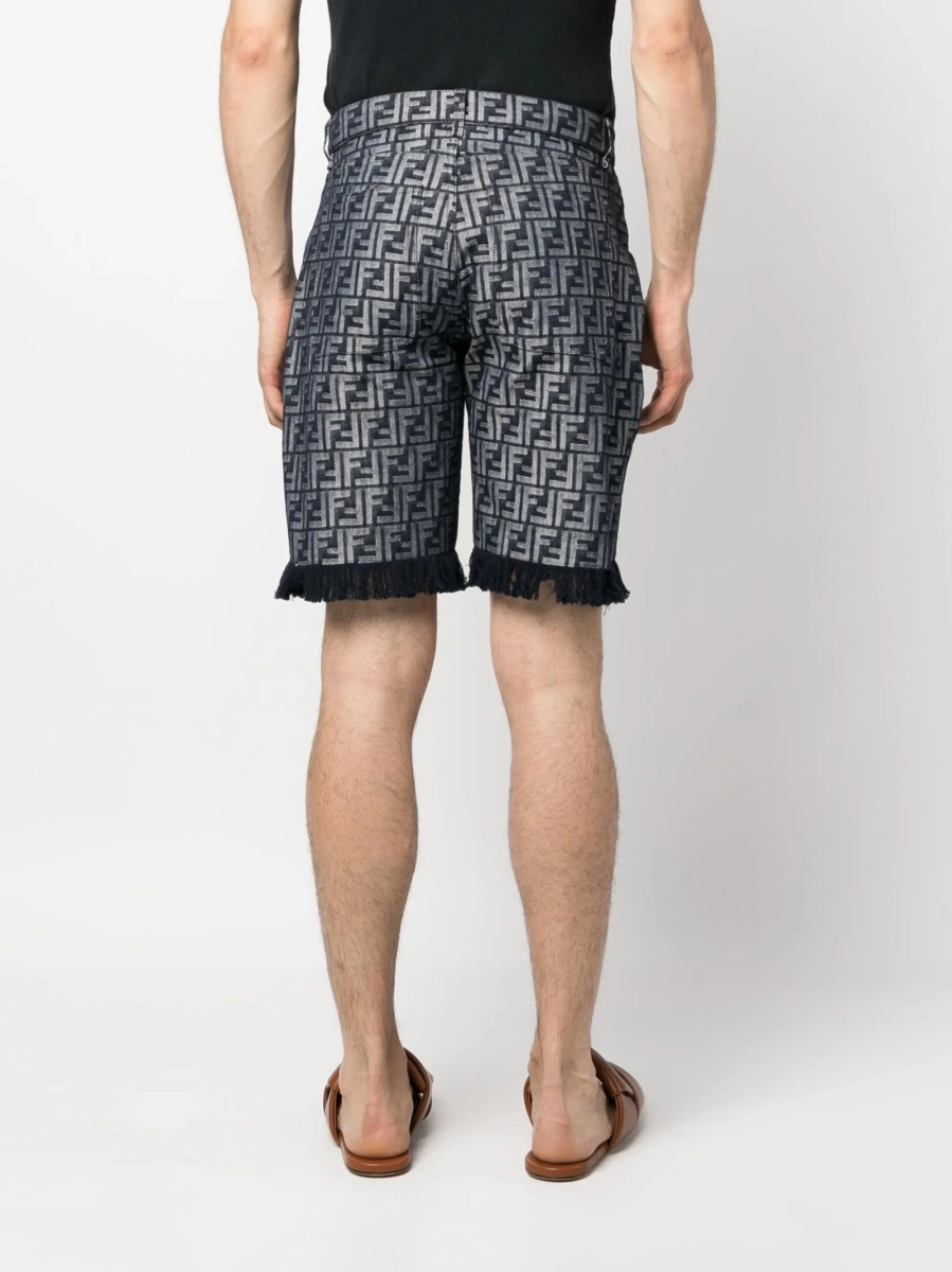 Pantaloni scurti Fendi albastri - Img 4