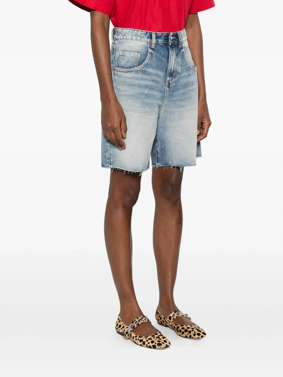 Pantaloni scurti Icon Denim albastri din denim - Img 5