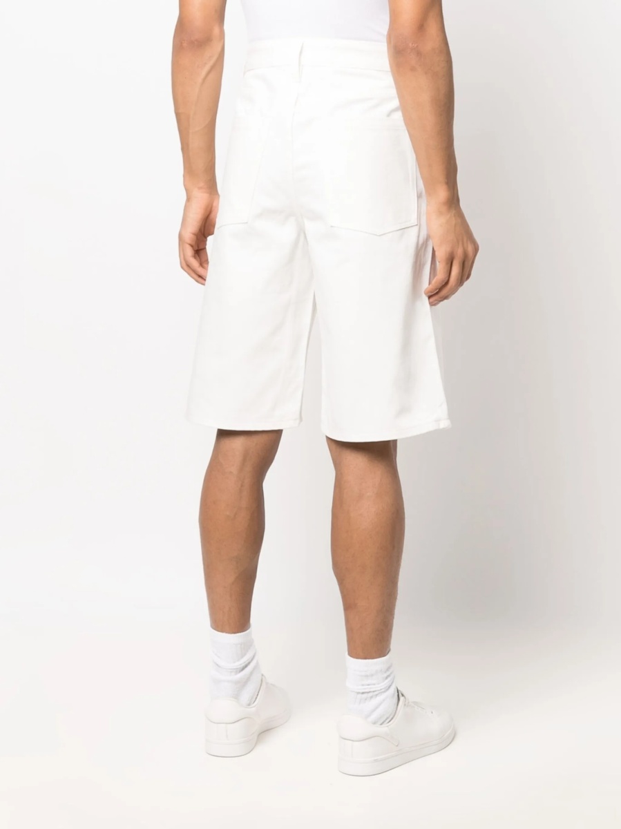 Pantaloni scurti Jil Sander albi - Img 4
