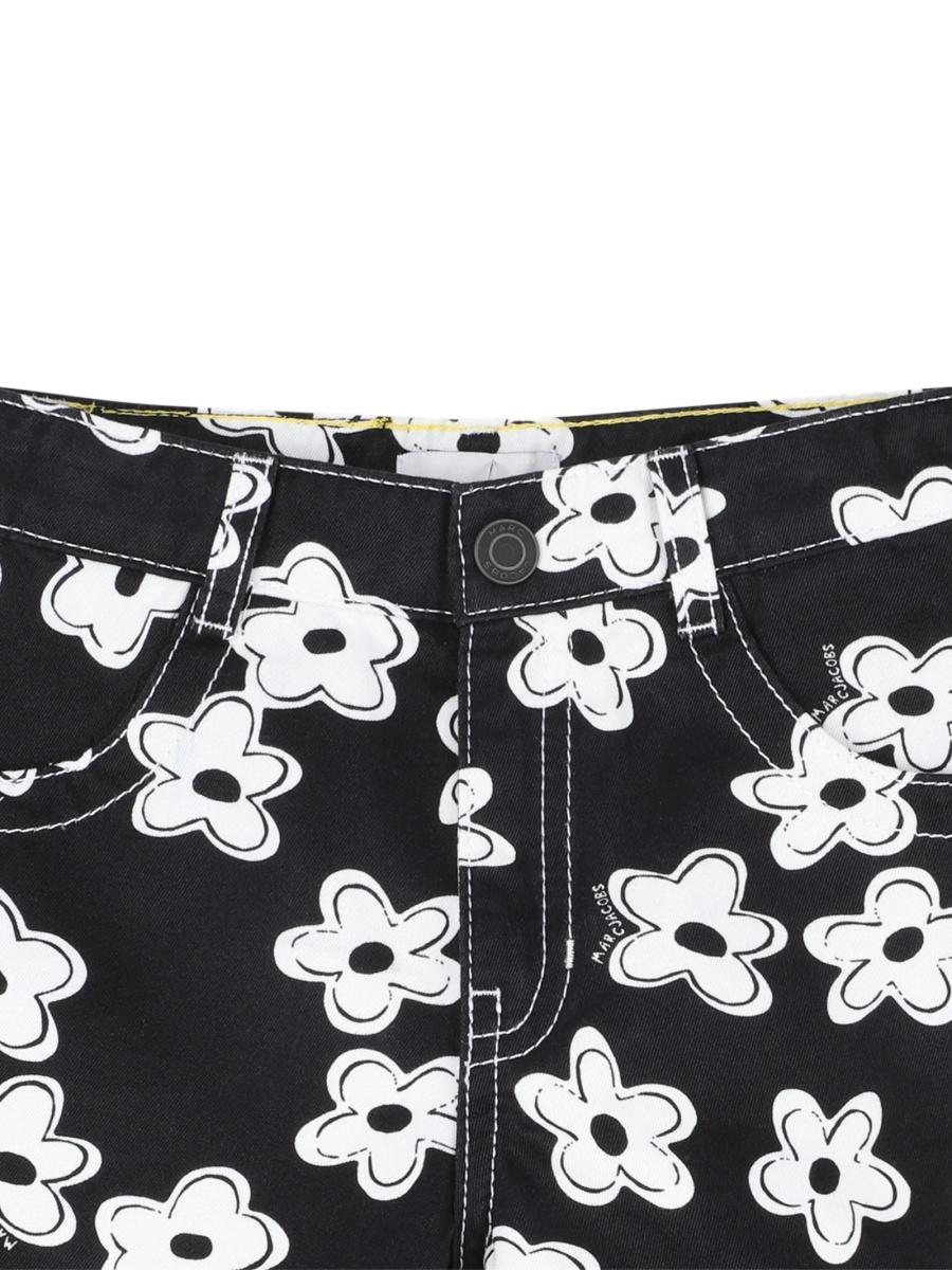 Pantaloni scurti Marc Jacobs negri din bumbac - Img 3