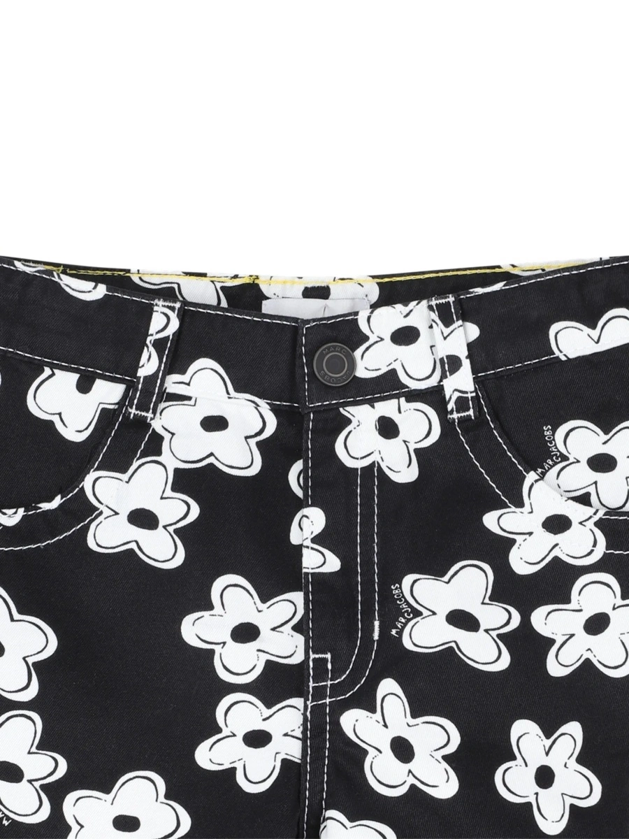 Pantaloni scurti Marc Jacobs negri din bumbac - Img 3